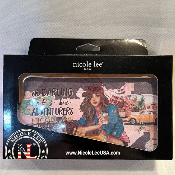 Nicole Lee Signature Kiss Lock Crossbody Wallet-Journey of Stephanie-RFID-NWT - Picture 3 of 9